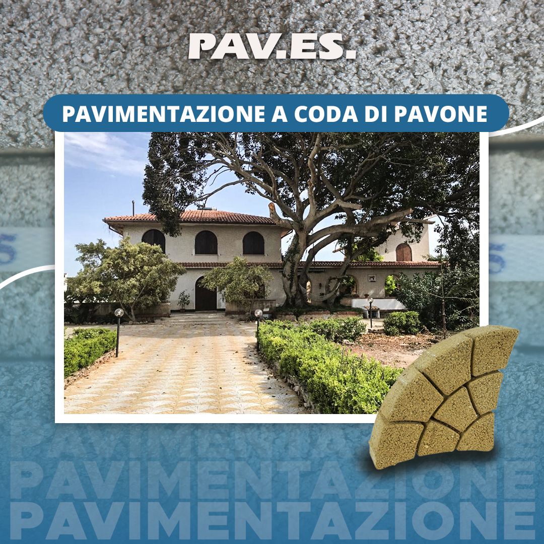 PAVIMENTAZIONE A CODA DI PAVONE